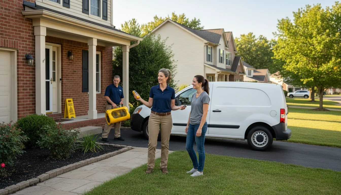 Residential water damage restoration in Richland, MT